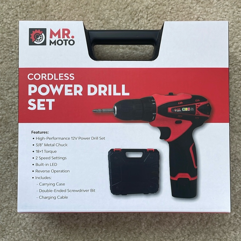 Cordless Power Drill Set